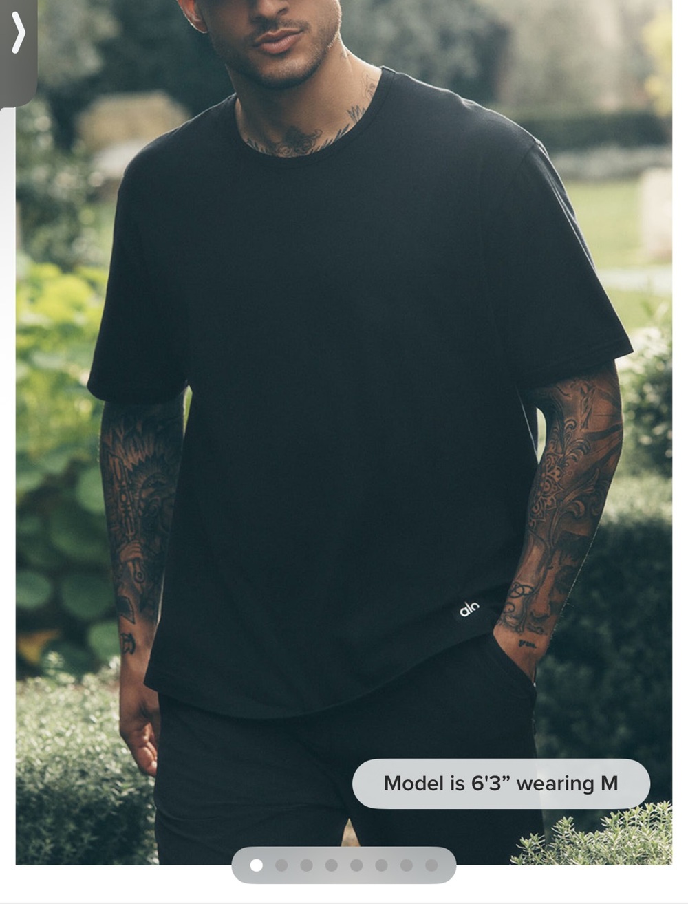 ALO Yoga Men's Short Sleeve Street Tee in Black